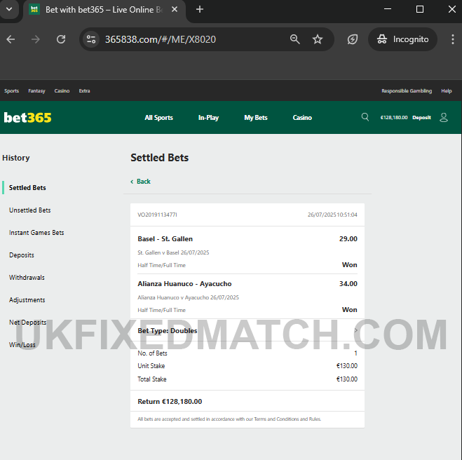 Fixed Matches HT FT